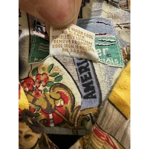 Reyn Spooner Men's 100%‎ Cotton Short Sleeve Button Down Hawaiian Shirt Size XL - Picture 9 of 9